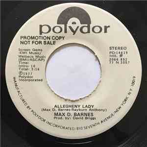 Max D. Barnes - Allegheny Lady download free