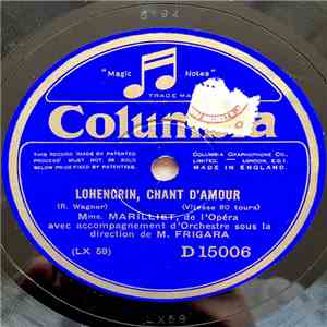 Mme Marilliet - Lohengrin, "Chant D'Amour" / Faust, "Air Des Bijoux" download free