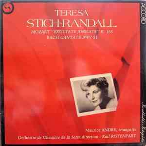 Teresa Stich-Randall - Mozart / Bach - Maurice André, Orchestre De Chambre De La Sarre, Karl Ristenpart - "Exsultate Jubilate" K. 165 / Cantate BWV 51 download free