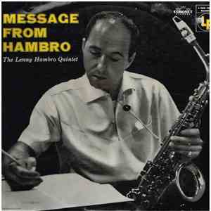 The Lenny Hambro Quintet - Message From Hambro download free
